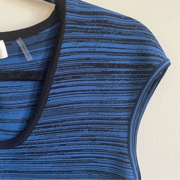 DVF Blue Spacedyed Body Con Midi Dress - Picture 7 of 8